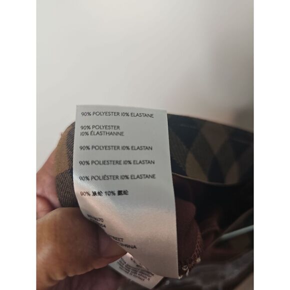 Anthropologie Faux Suede brown Green Pull On Ankle Legging Inseam Ankle Zip-30 - Picture 4 of 10